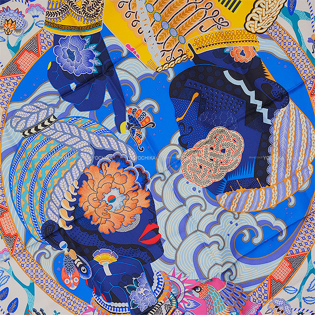 2021年 秋冬 HERMES エルメス スカーフ カレ90 デュオ コスミック