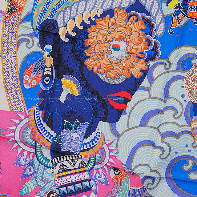 2021年 秋冬 HERMES エルメス スカーフ カレ90 デュオ コスミック