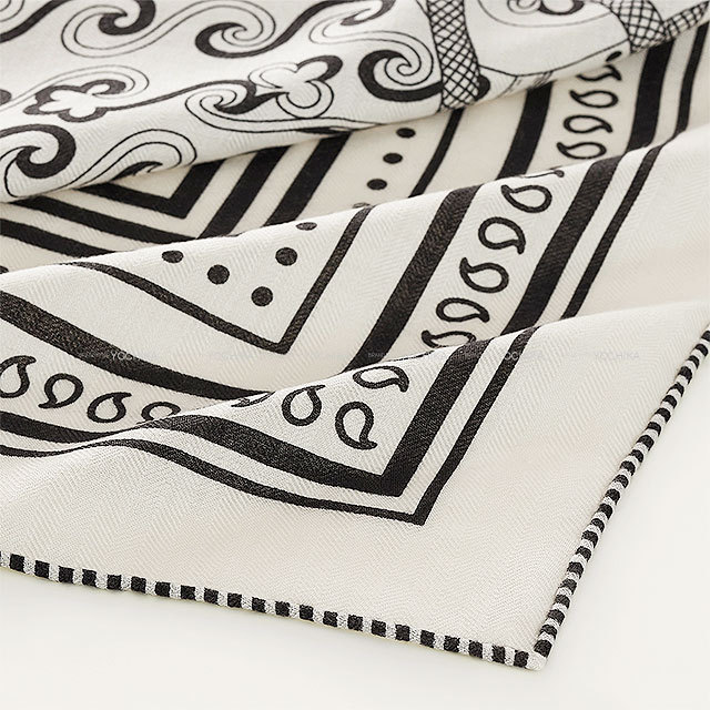 2025年 春夏 HERMES エルメス スカーフ カレ140 アマゾンの祭典 黒