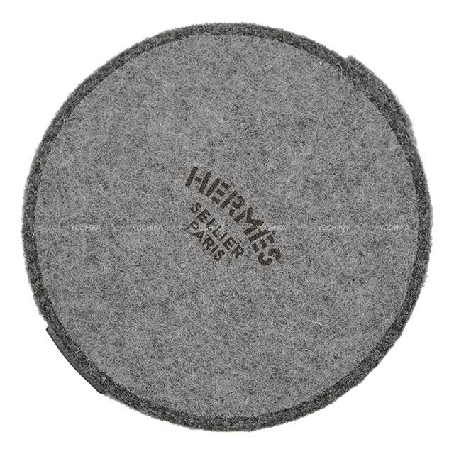 HERMES エルメス シュガーボックス アシエ フェルト/バレニア 新品同様