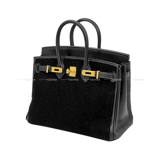 HERMES エルメス ハンドバッグ バーキン25 コートアコート 黒