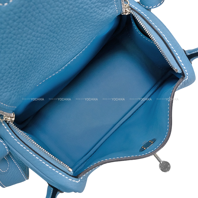 HERMES エルメス ショルダーバッグ リンディ ミニ 20 ニューブルー