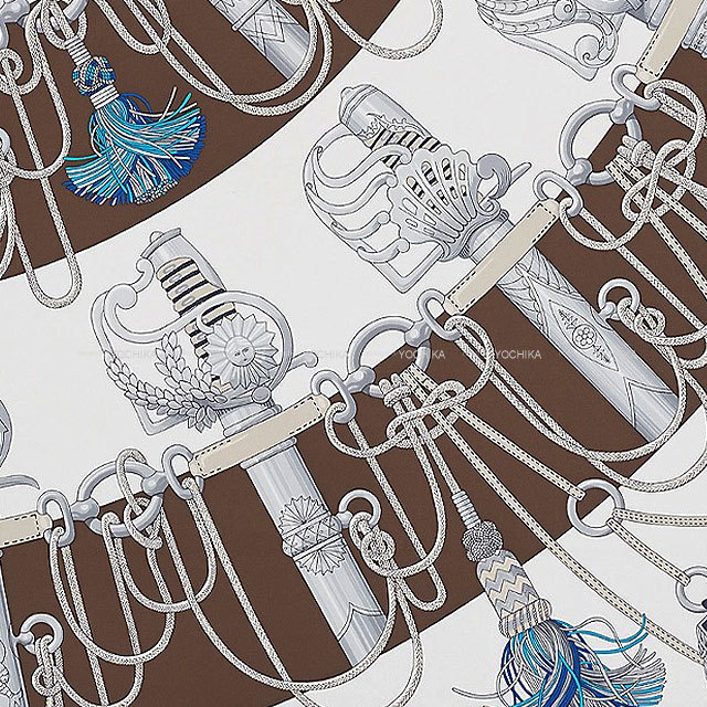 エルメス　カレ90 クリケティス エルメス カレ90 Cliquetis クリケティス スカーフ シルク ピンク