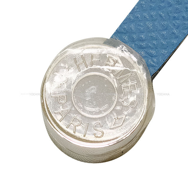 HERMES エルメス グローブホルダー マリス セリエボタン ブルージーン