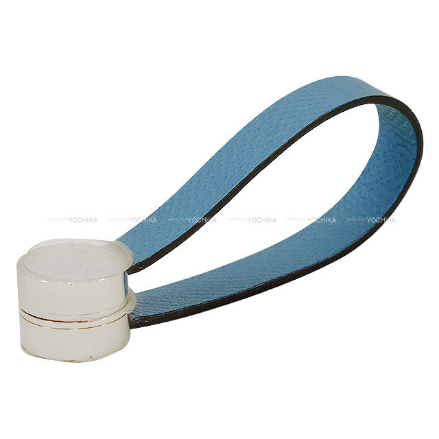 HERMES エルメス グローブホルダー マリス セリエボタン ブルージーン