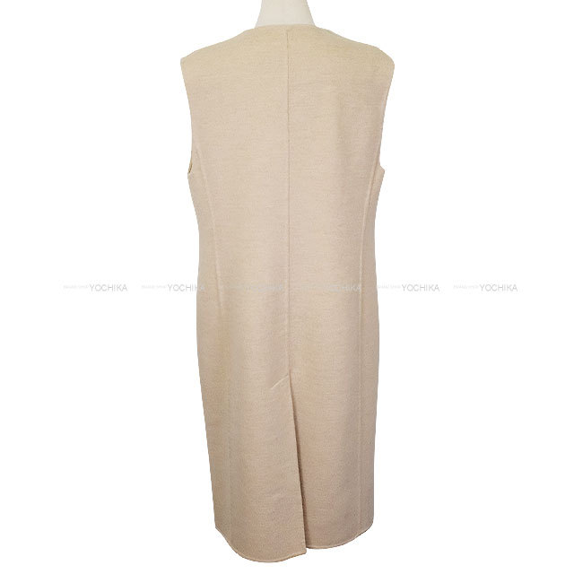 エルメス　カシミヤ 100 ジレ　セリエボタン 新品タグ付♡ HERMES カシミヤ ロング ジレ 36 エルメス セリエボタン