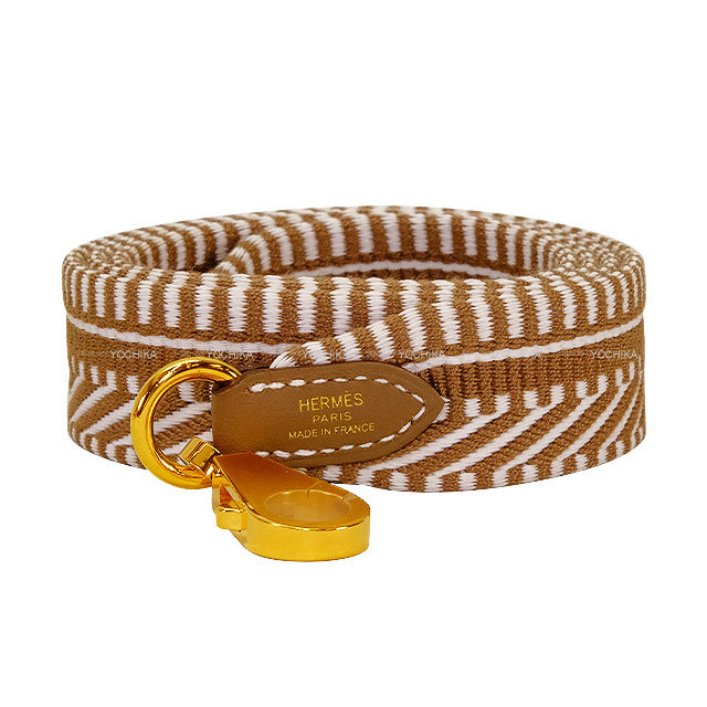 エルメス ショルダーストラップ バンドリエール /グラン /ゴールド HERMES エルメス ショルダーストラップ バンドリエール 25mm 105cm