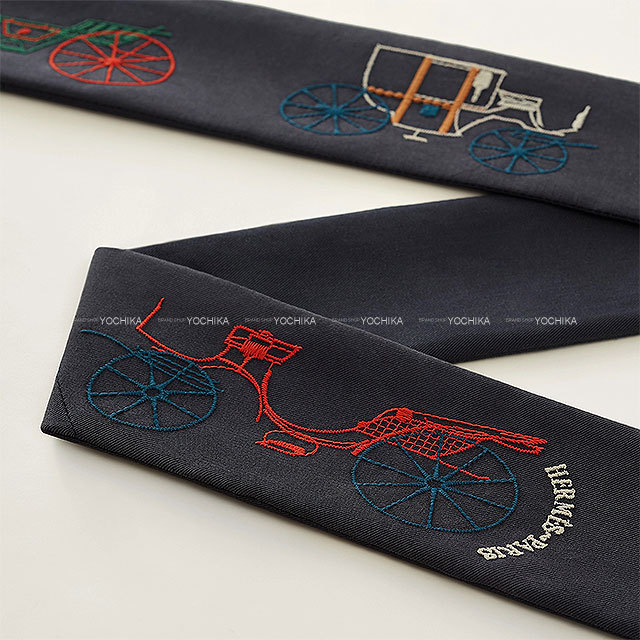 HERMES エルメス スカーフ ロングツイリー アトゥ ベルリンヌ プル