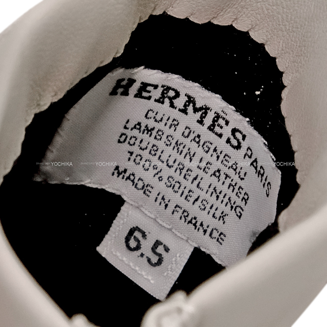 HERMES エルメス グローブ ボニー SP ホットスタンプ イニシャル #6.5