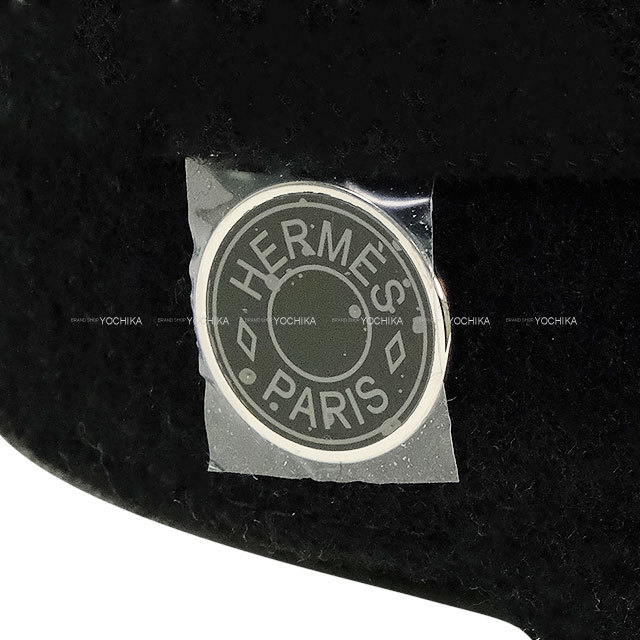 HERMES エルメス キャスケット 帽子 セリエボタン付き #59 黒