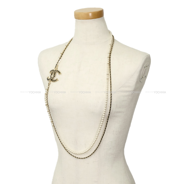 CHANEL ロングネックレス カメリア コレクション ロングネックレス ホワイトゴールド | CHANEL