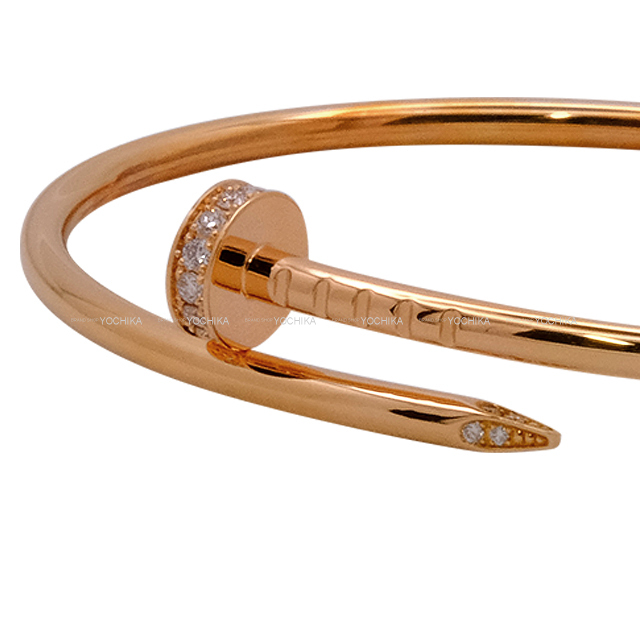 カルティエ　スモールジュストアンクル ダイヤモンドピンクゴールド size16 CARTIER カルティエ ブレスレット ジュストアンクル スモール ピンク