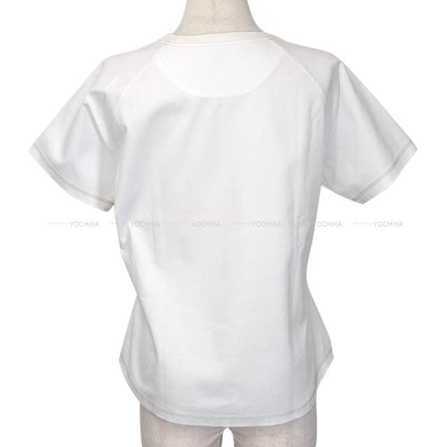 【新品】エルメス　Tシャツ　カルトゥッシュ HERMES エルメス 半袖Tシャツ マイクロ カルトゥッシュ ブルー