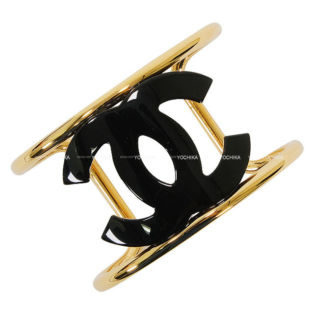 2024年春夏 CHANEL シャネル バングル シンプル ココマーク 黒