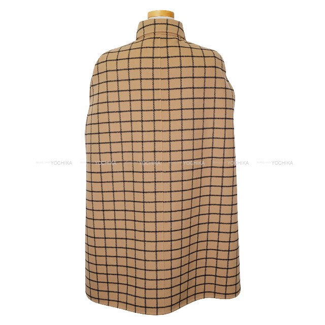 【希少】Christian Dior ウール ノーカラーコート チェック柄 9 Christian Dior - 極美品 クリスチャンディオール Christian Dior