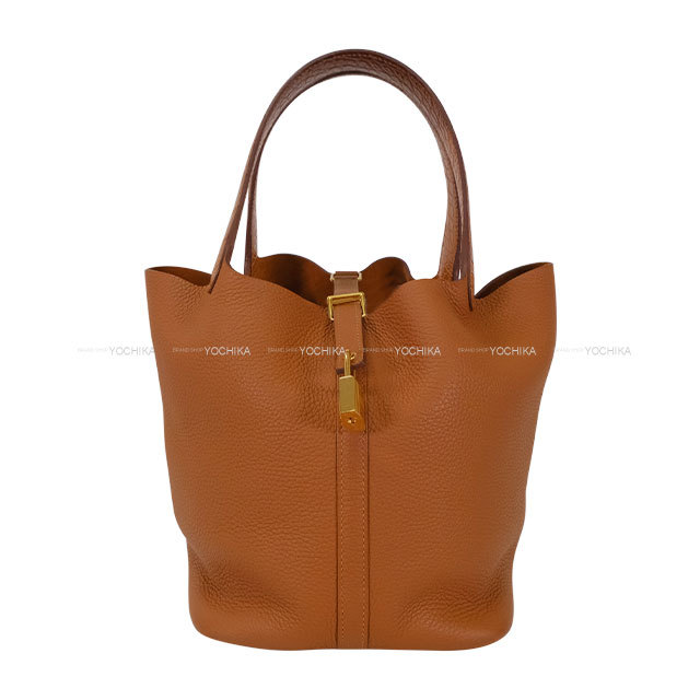 【新品未使用】エルメス ピコタンロック22 キャバン　ゴールド金具 HERMES エルメス ハンドバッグ ピコタンロック 22 MM タッチ ゴールド