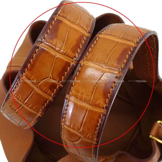 HERMES エルメス ハンドバッグ ピコタンロック 22 MM タッチ ゴールド