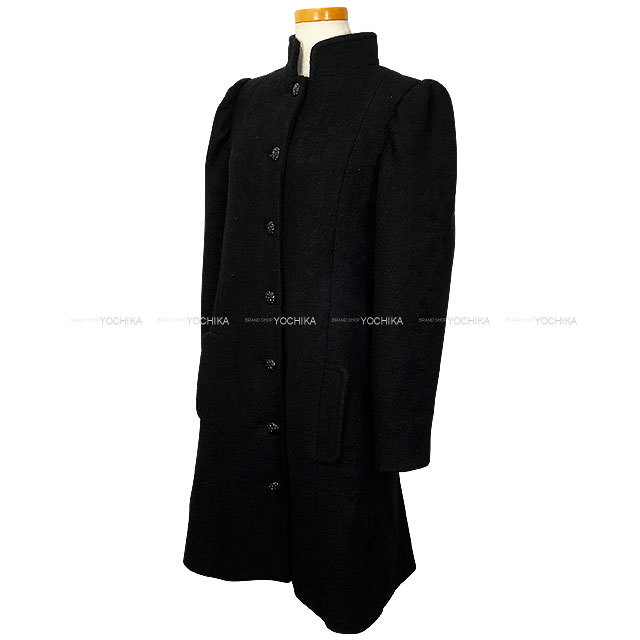 CHANEL シャネル ステンカラーコート スタンドカラー マトラッセ ココ