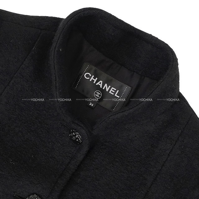 CHANEL シャネル ステンカラーコート スタンドカラー マトラッセ ココ