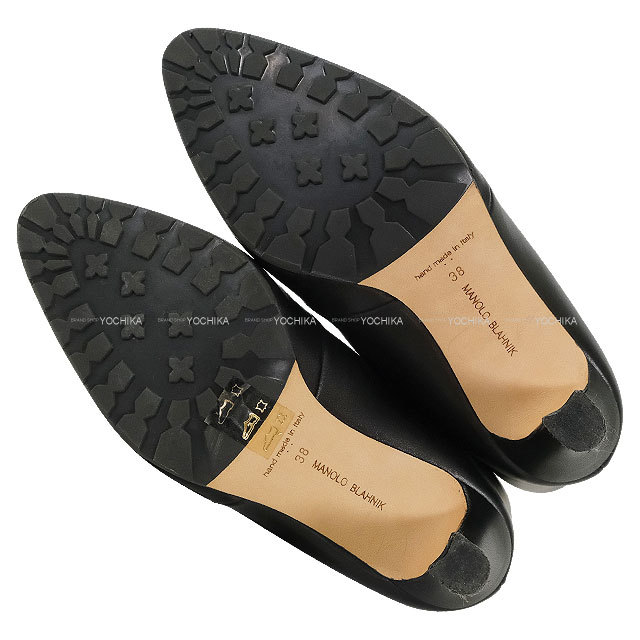 MANOLO BLAHNIK マノロブラニク ブーツ レディース ロング 黒