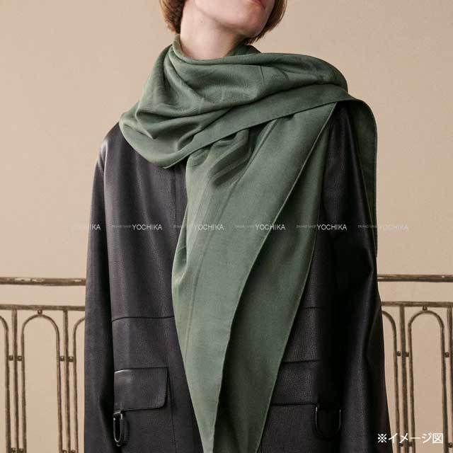 HERMES エルメス スカーフ カレ115 モダンなバックル ヴェールランド