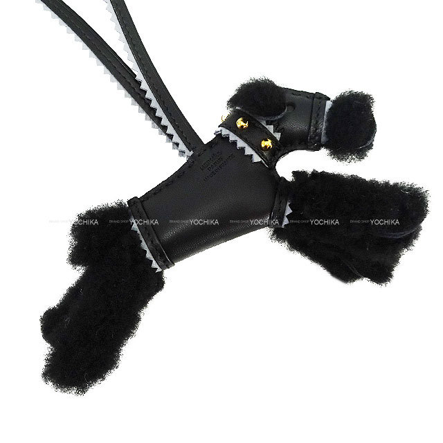 HERMES エルメス バッグチャーム バディ 犬 スタッズ 首輪付 首輪付き