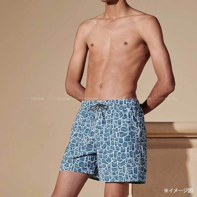 HERMES エルメス パンツ メンズ 水着 Tous En Boites Au 24 コバルト