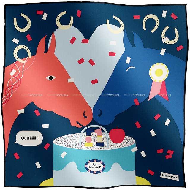 HERMES エルメス スカーフ カレ45 ガヴロッシュ ジャスト マリッド