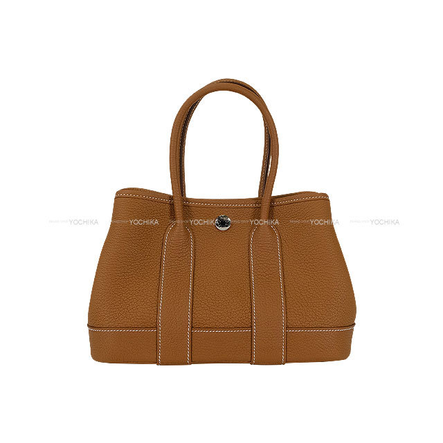HERMES エルメス ハンドバッグ ネオ ガーデンパーティ 23 ゴールド