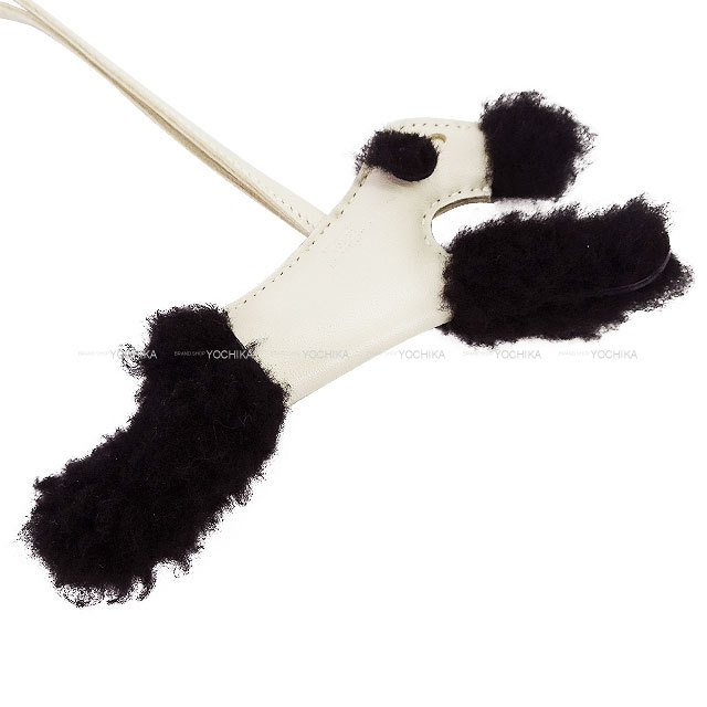 HERMES エルメス バッグチャーム バディ 犬 バディ 犬 クレ/黒