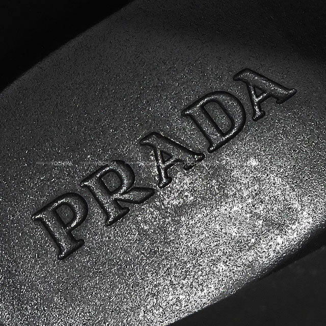PRADA プラダ ブーツ レインブーツ ラバー 黒 (ブラック) ラバー 37