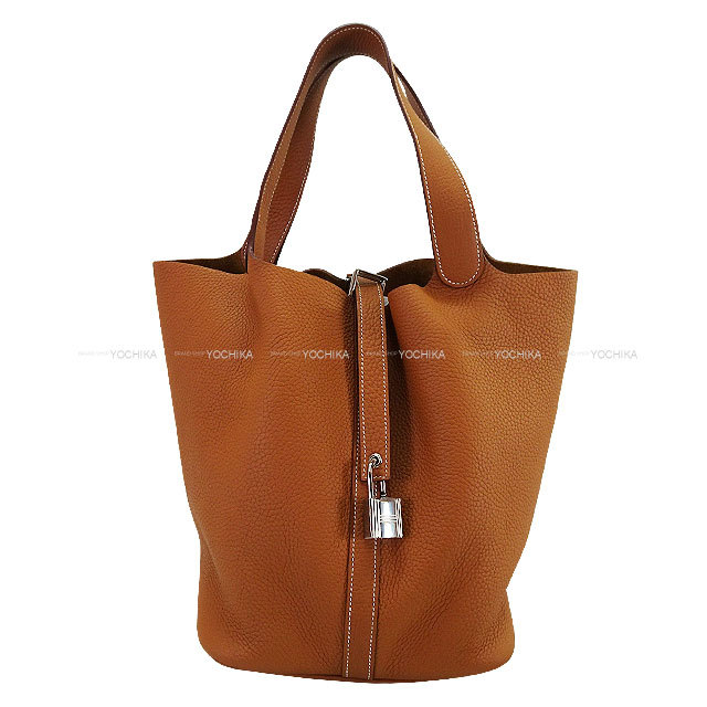 HERMES エルメス ハンドバッグ ピコタンロック 26 GM ゴールド