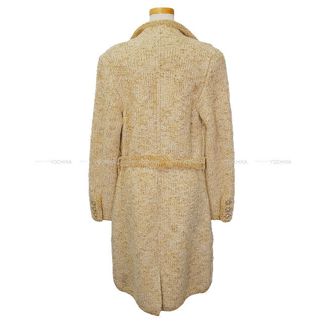 CHANEL シャネル カーディガン コート ロング ツイード ライオンボタン