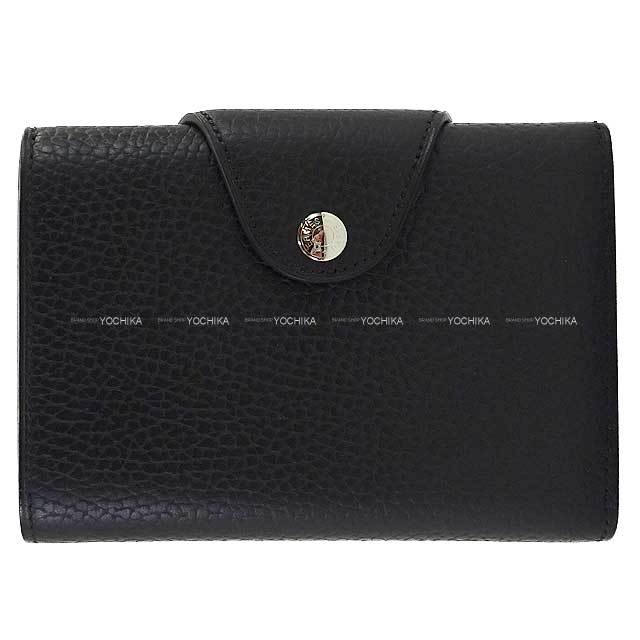 HERMES エルメス 二つ折り財布 イリアード コンパクト 黒 (ブラック