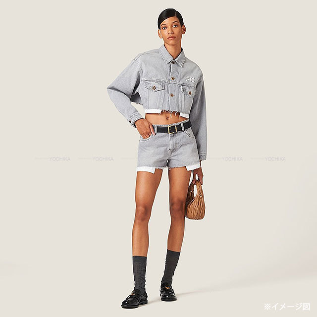 2023年秋冬 Miu Miu ミュウミュウ デニムジャケット ブルゾン