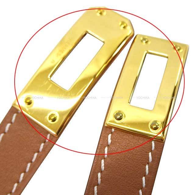 HERMES エルメス ブレスレット ケリー ドゥブルトゥール #T2 ゴールド