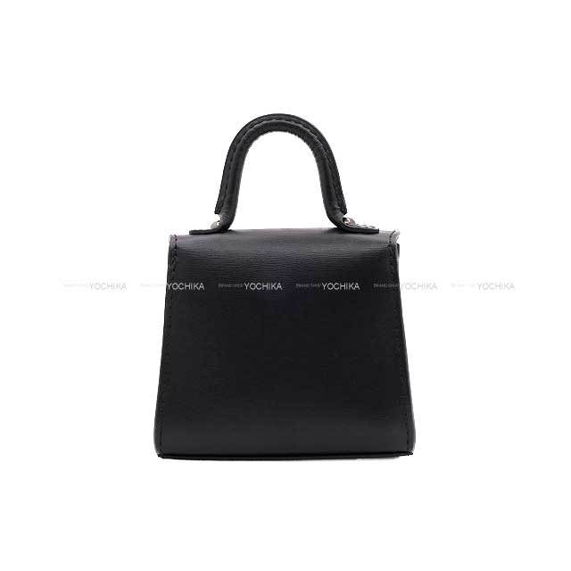 Delvaux デルヴォー バッグチャーム ブリヨン ミニ ルーモア 黒