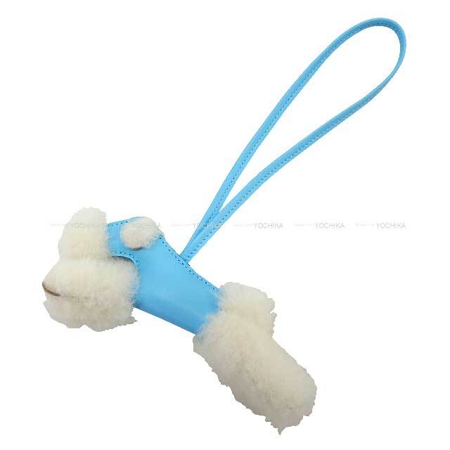 HERMES エルメス バッグチャーム バディ 犬 セレステ アニョーミロ