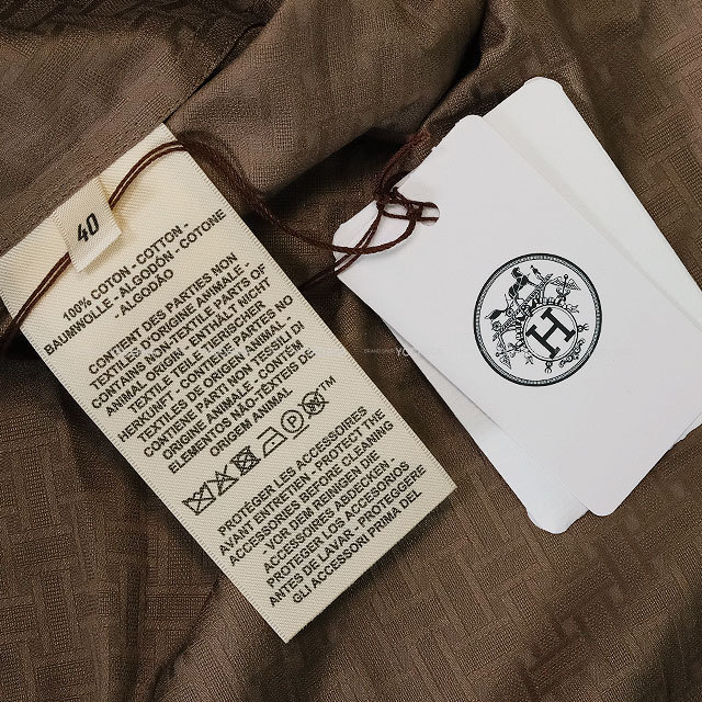 2026年春夏 HERMES エルメス ワンピース シャツドレス モザイク