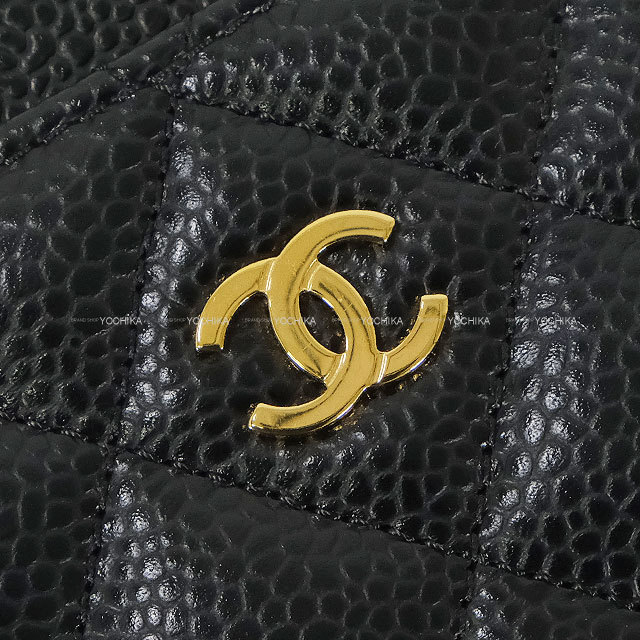 CHANEL シャネル カードケース クラシック マトラッセ ココマーク 黒 CHANEL シャネル カードケース クラシック マトラッセ ココマーク 黒