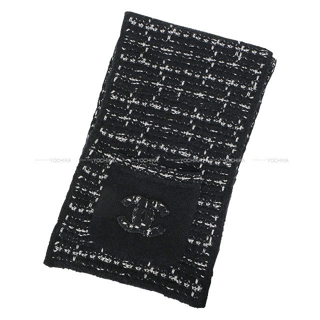 2023年秋冬 CHANEL シャネル マフラー ココマーク ツイード ポケット付