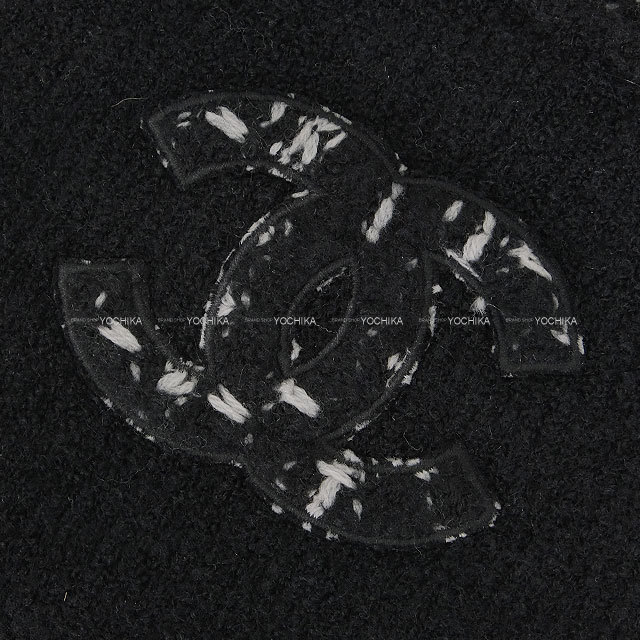 2023年秋冬 CHANEL シャネル マフラー ココマーク ツイード ポケット付