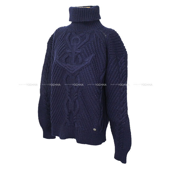 18A CHANEL シャネル セーター メンズ 長袖 アンカー ローゲージ