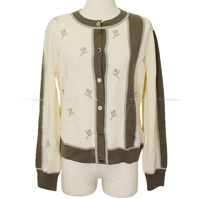 2023年秋冬 HERMES エルメス カーディガン エトリエ 刺繍 セリエボタン