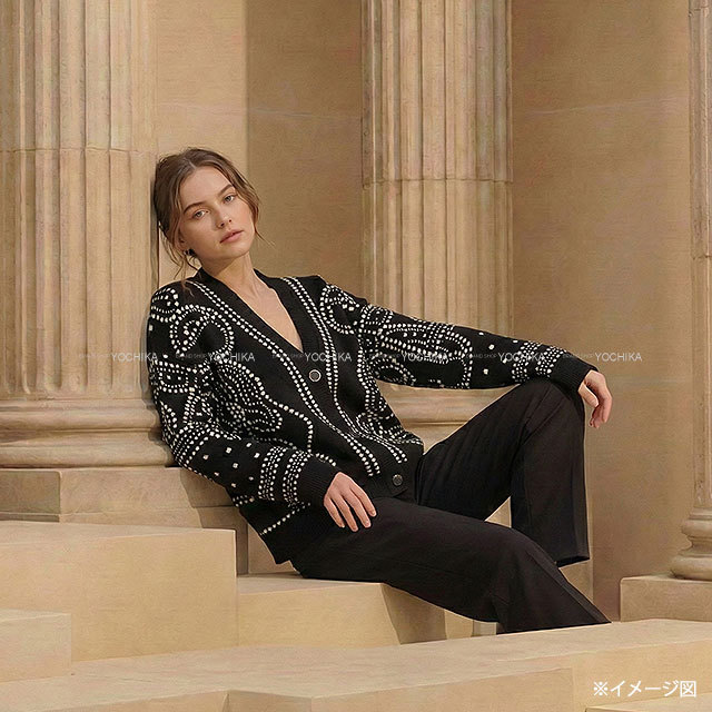 2023年春夏 HERMES エルメス カーディガン 長袖 ブリッドドゥガラ 刺繍