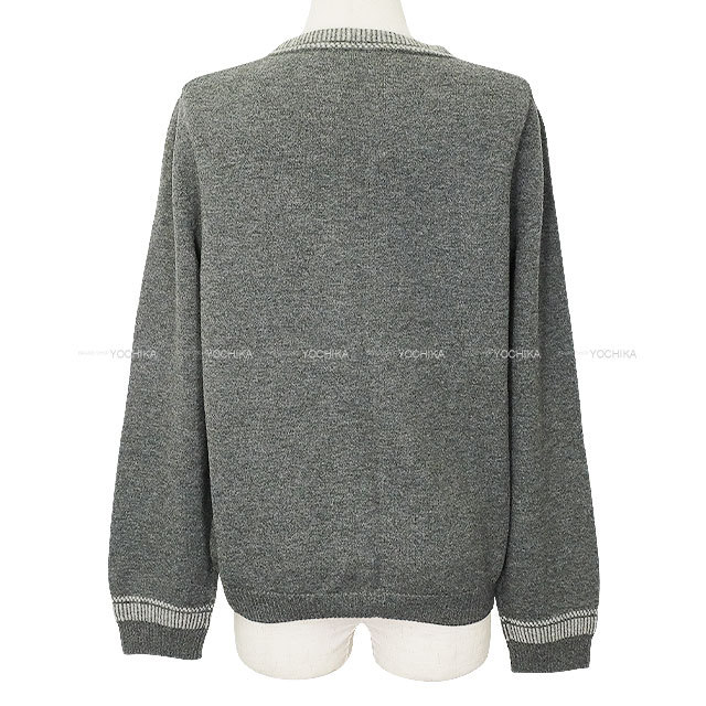 2016年AW HERMES エルメス セーター レディース Vネック H刺しゅう