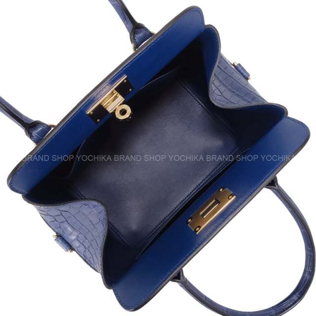 HERMES エルメス ハンドバッグ ツールボックス20 ブルーマルテ