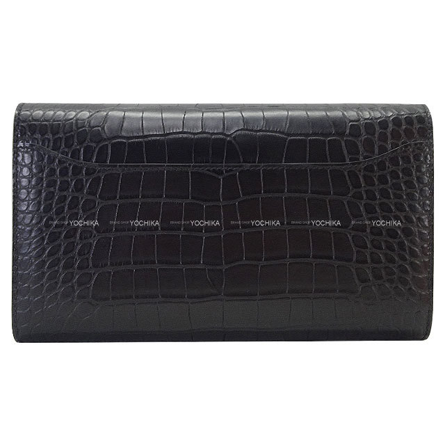 HERMES エルメス 長財布 コンスタンス ロング 黒 (ブラック