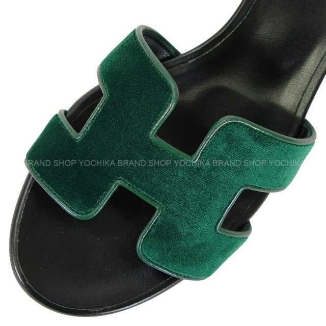 HERMES エルメス サンダル オアジス ヴェールフォンセ/黒 (ブラック