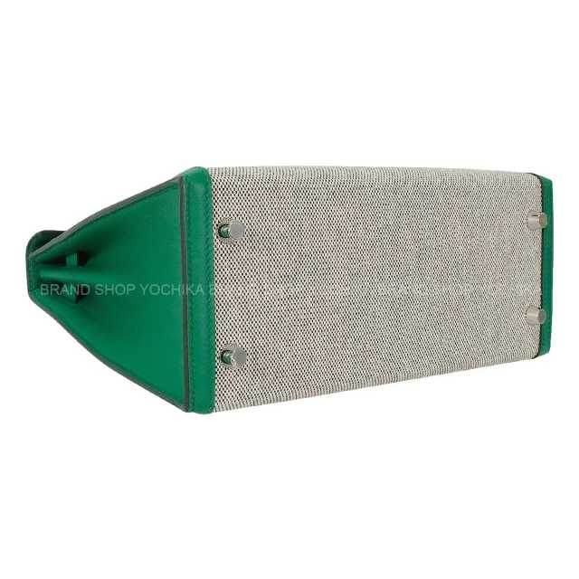 HERMES エルメス ショルダーバッグ ケリー25 外縫い エクリュ/ヴェール